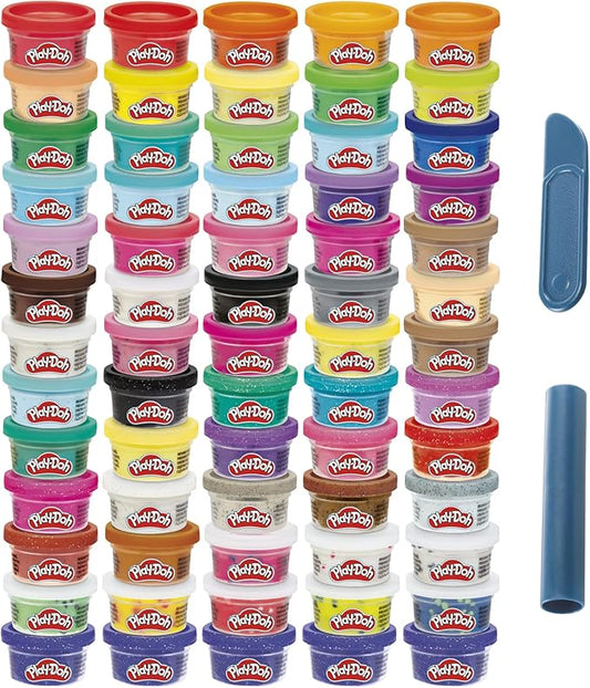 Play-Doh Ultimate Color Collection 65-Pack of Modeling Compound, Non-Toxic, 1-Ounce Fun Size Cans, Includes Sapphire, Sparkle, Confetti, Metallic Colors, and Color Burst (Amazon Exclusive)
