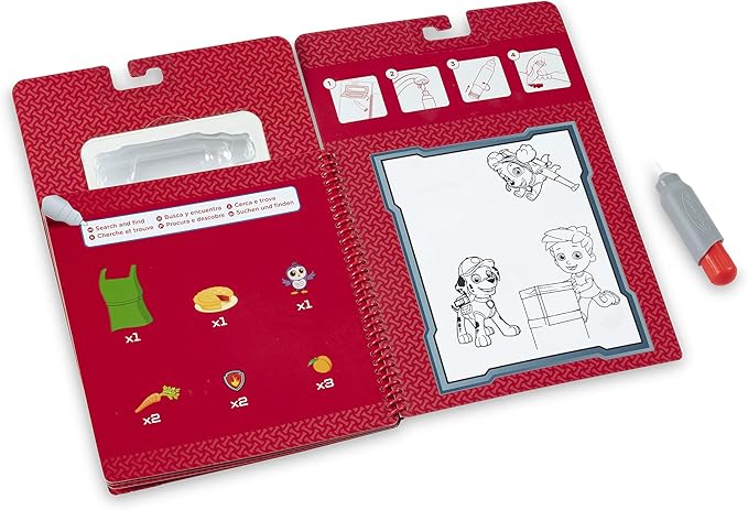 Melissa & Doug PAW Patrol Water Wow! Marshall Water Reveal Travel Book Activity Pad | 3+ | Gift for Boy or Girl