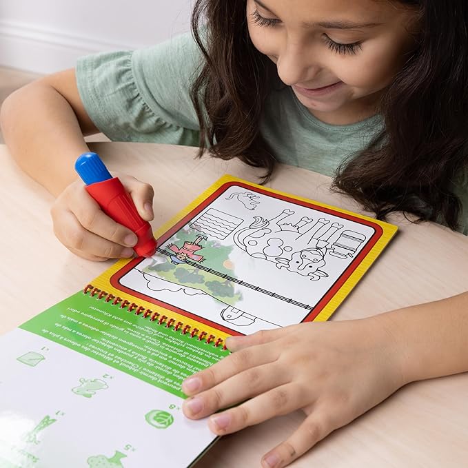 Melissa & Doug Water Wow! On The Farm - Stocking Stuffers, Children's Paint , Activity Books For Toddlers And Kids Ages 3+