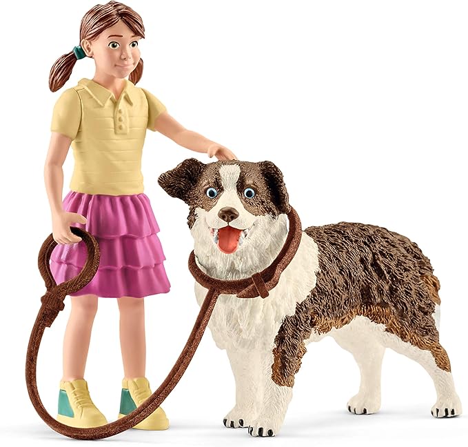Schleich Farm World, Animal Toys for Kids, Kennel with Dog Toy and House 5-Piece Set, Ages 3+
