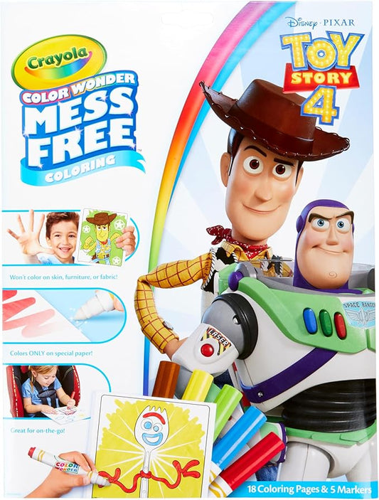 Crayola Toy Story Coloring Pages, Color Wonder Mess Free, Gift for Kids, Age 3, 4, 5, 6