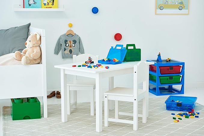 ROOM Copenhagen, Lego Sorting Box to-Go - Travel Case with Organizing Dividers - Red (40870001)