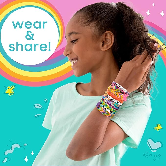 Just My Style On-The-Go Jewelry Studio – Bracelet-Making Travel Kit – DIY Bead & Braid Set for Kids Ages 6+