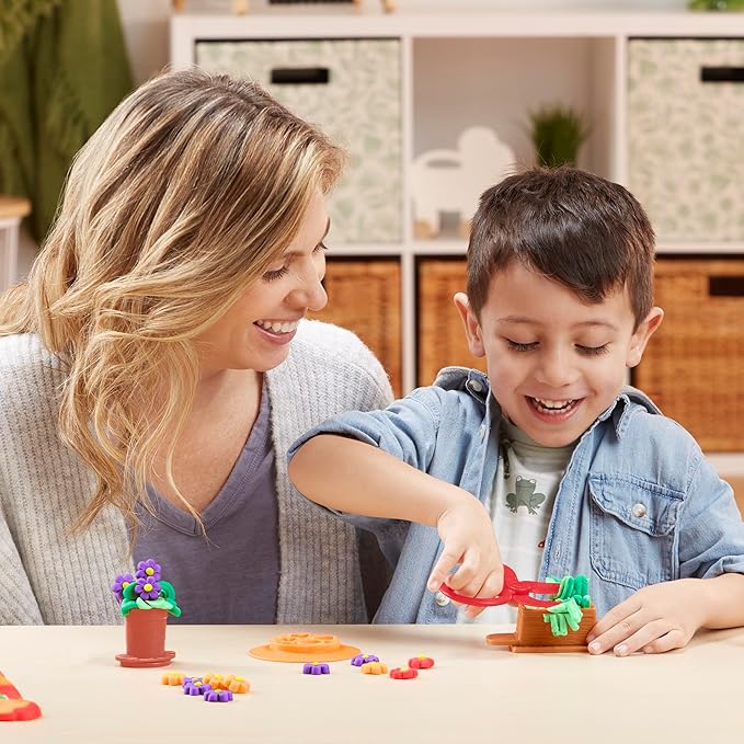Play-Doh Grow Your Garden Toolset Made with Sustainable Plastics, 20 Accessories, 8 Colors, Kids Toys for 3 Year Old Boys & Girls & Up