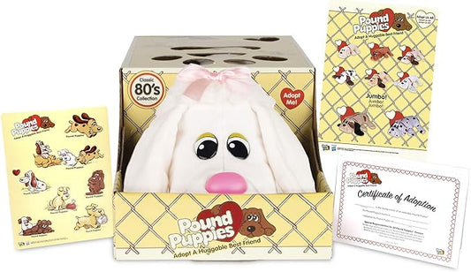 Pound Puppies Classic Stuffed Animal Plush Toy - Great Gift for Girls & Boys - 17" - White Poodle (Amazon Exclusive)