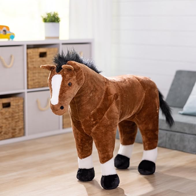 Melissa & Doug Giant Horse - Lifelike Stuffed Animal (nearly 3 feet tall)