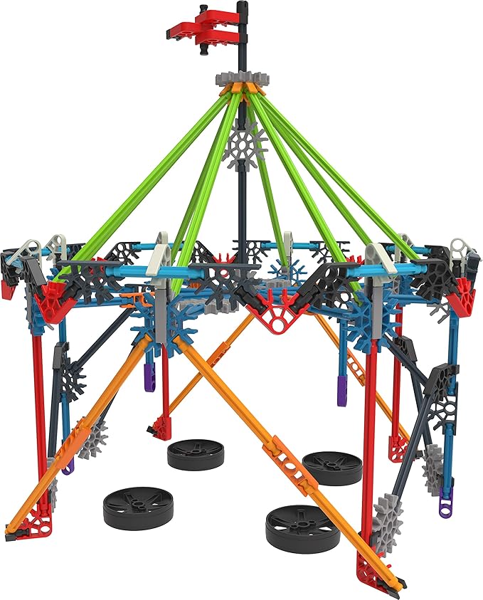 K'nex Intermediate 60 Model Building Set - 395 Parts - Ages 7 & Up - Creative Building Toy, Multicolor, includes K'NEX Parts and Pieces, Instruction Booklet, Medium