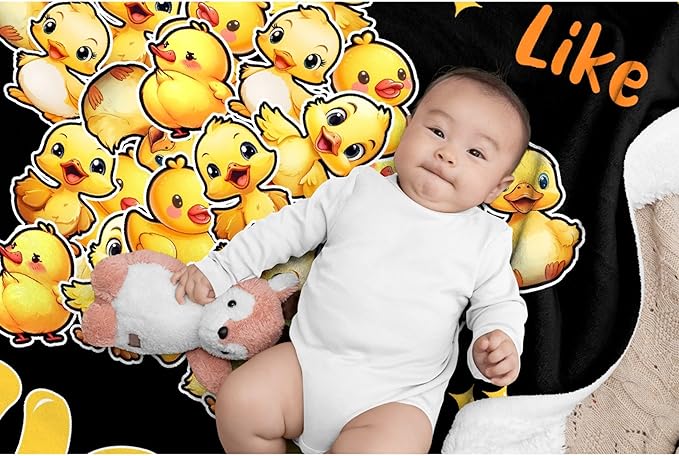 I Just Really Like Ducks Pentagram Adult duck Blanket Kids Funny Blanket Suitable for Bedroom bed sofa Crib Couch Chair outdoor All Season Items That Yellow Duck Lovers Will Love 40"x30"for Pets