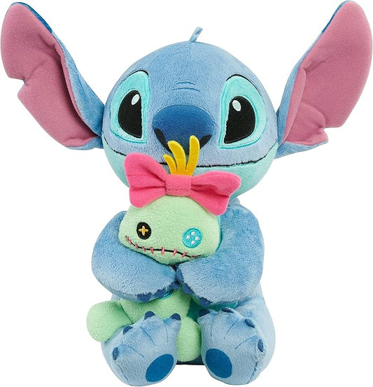Disney Classics Lil Friends Stitch and Scrump Plush Stuffed Animal, Kids Toys for Ages 2 Up by Just Play