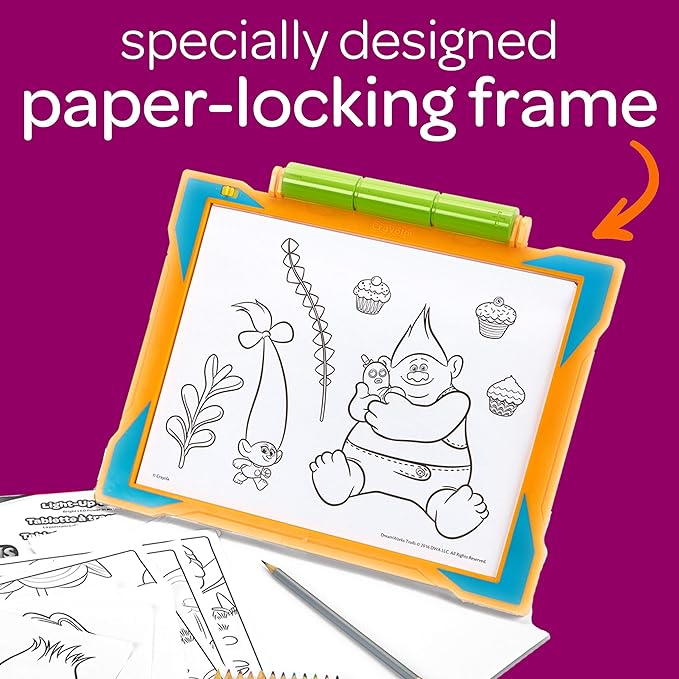 Crayola Trolls Light Up Tracing Pad, Tracing Light Box for Kids, Sketching & Drawing Kit, Trolls Toys for Girls & Boys, Ages 6+