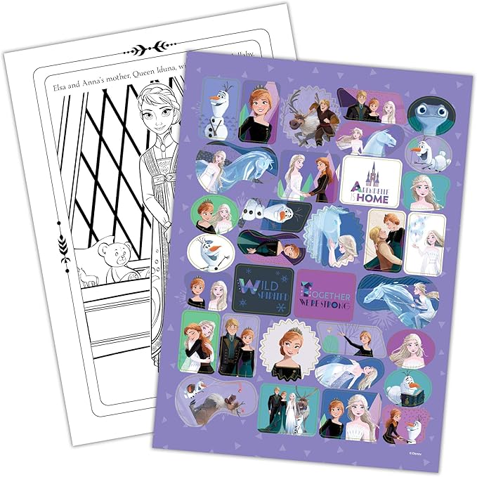 Disney Frozen 2 Elsa and Olaf 48-Page Color and Trace Activity Book, Bendon 46038