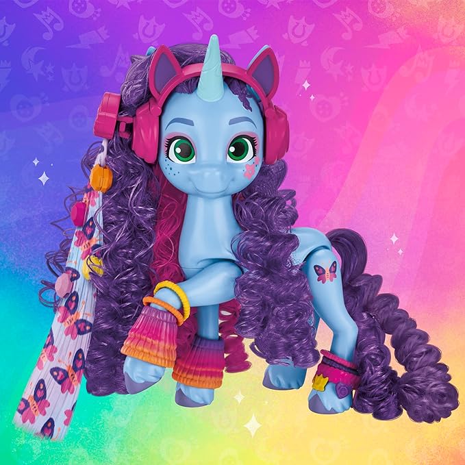 My Little Pony Toys Misty Brightdawn Style of The Day, 5-Inch Hair Styling Dolls, Toys for 5 Year Old Girls and Boys