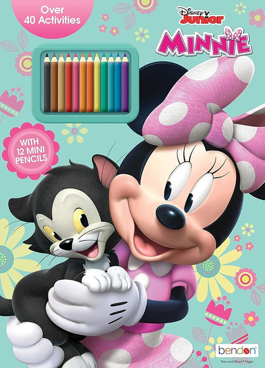 Disney Minnie Mouse Coloring and Activity Book with 12 Mini Pencils Bendon 45649