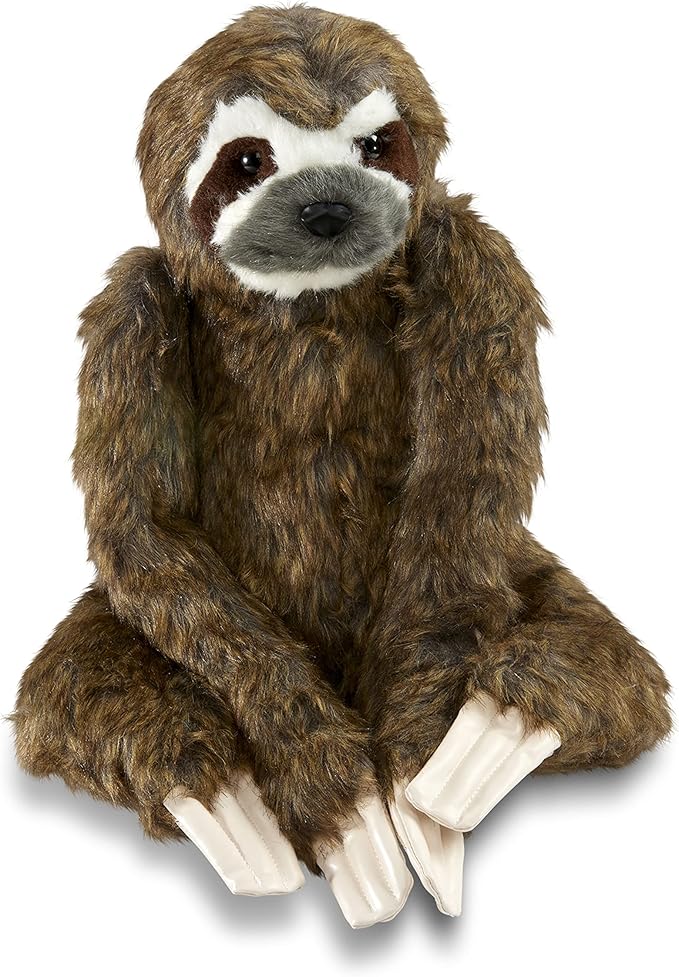 Melissa & Doug Lifelike Plush Sloth Stuffed Animal (12W x 14.5H x 9D in)