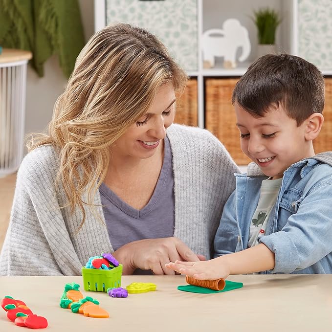 Play-Doh Grow Your Garden Toolset Made with Sustainable Plastics, 20 Accessories, 8 Colors, Kids Toys for 3 Year Old Boys & Girls & Up