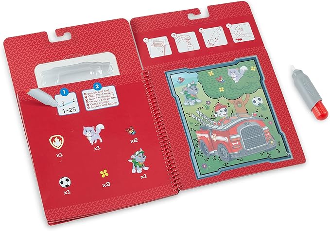 Melissa & Doug PAW Patrol Water Wow! Marshall Water Reveal Travel Book Activity Pad | 3+ | Gift for Boy or Girl