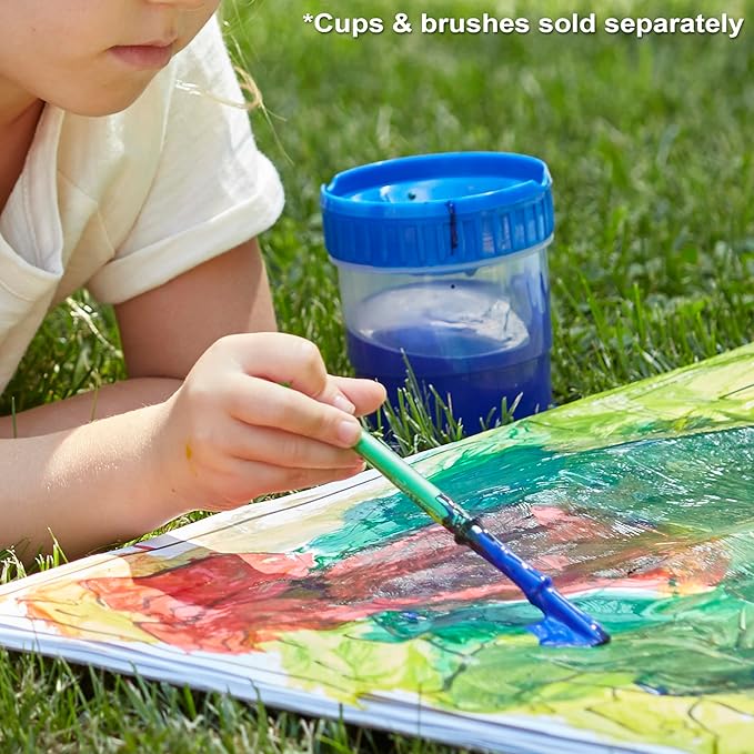 Melissa & Doug Washable Poster Paint Set (4 Colors Red, Yellow, Green, Blue)