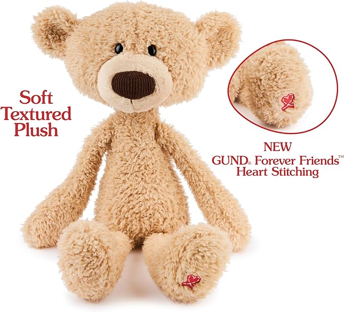 GUND Toothpick Classic Teddy Bear, Premium Stuffed Animal for Ages 1 and Up, Beige, 15”
