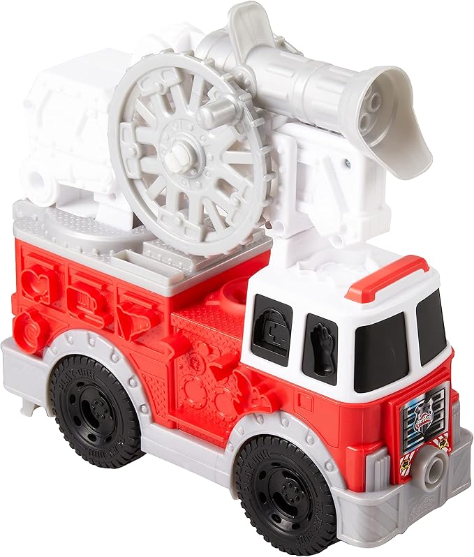 Play-Doh Wheels Fire Truck Toy Vehicle Set, 5 Cans, Preschool Toys for 3 Year Old Boys & Girls & Up, Imagination Toys