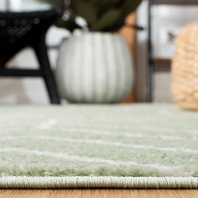 SAFAVIEH Adirondack Collection Accent Rug - 3' x 5', Sage & Ivory, Modern Geometric Design, Non-Shedding & Easy Care, Ideal for High Traffic Areas in Entryway, Living Room, Bedroom (ADR241Y)