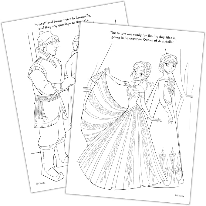 Disney Frozen 2 Elsa and Olaf 48-Page Color and Trace Activity Book, Bendon 46038