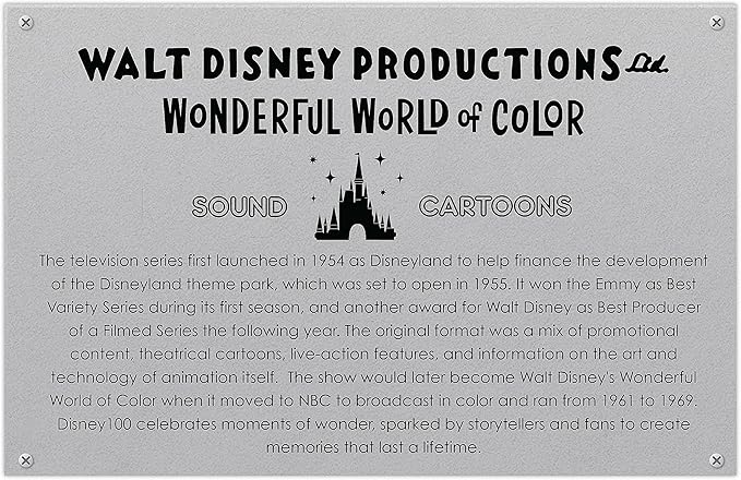 Disney100 Years of Wonder Walt Disney Presents “Wonderful World of Color” Tinker Bell Collectible Plush Stuffed Doll, Kids Toys for Ages 5 Up, Amazon Exclusive by Just Play