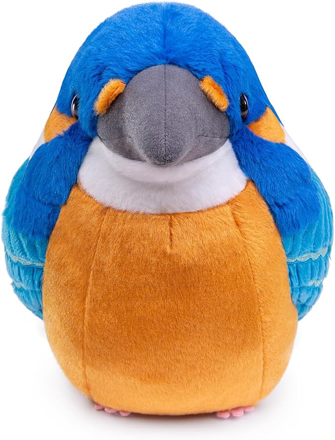 ZHONGXIN MADE Kingfisher Plush Toy - Realistic Kingfisher Stuffed Animals 10inch, Cute Little Bird Raven Plush as Gift for Your Friends