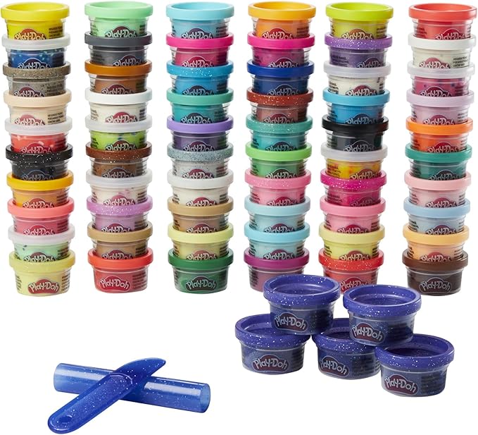 Play-Doh Ultimate Color Collection 65-Pack of 1-oz Cans, Includes Sparkle, Confetti & Color Burst, Back to School Classroom Supplies, Preschool Toys, Ages 2+ (Amazon Exclusive)