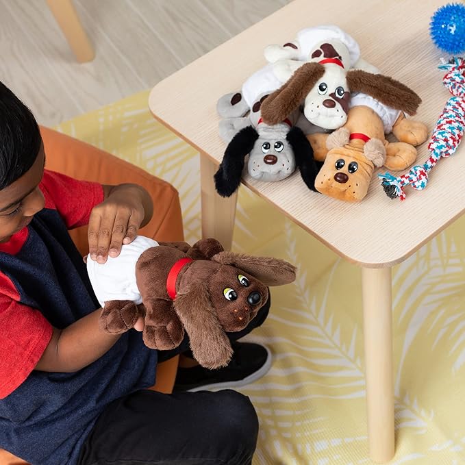Pound Puppies Newborns Plush - Dark Brown (Fuzzy Ears)