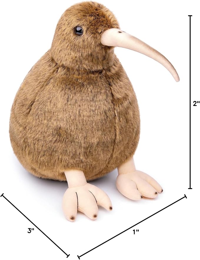 ZHONGXIN MADE Kiwi Bird Plush Toy - Realistic 11inch Brown Kiwi Bird Stuffed Animal, Cute Little Bird Kiwi Plushie as Gift for Your Friends