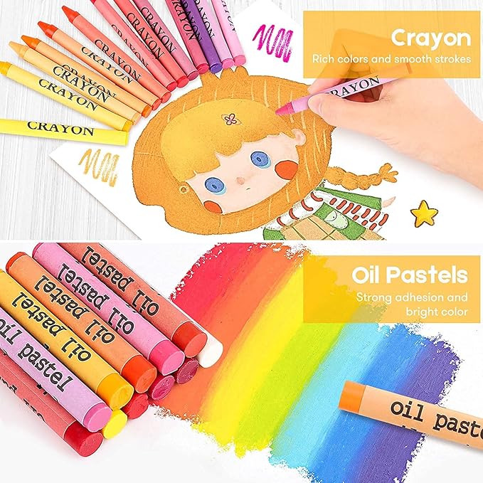 iBayam Teen Girl Boys Gifts Trendy Stuff, Art Kit, 251-Pack Art Supplies Drawing Kits, Arts and Crafts Gifts Box for Kids Teen Girls Boys, Art Set Case with Trifold Easel, Scratch Paper, Sketch Pads