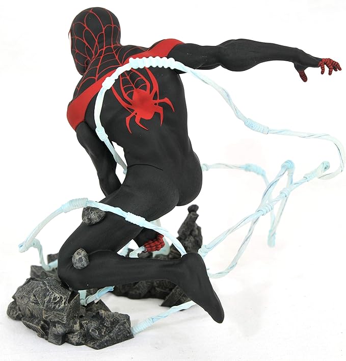 Marvel Premier Collection: Mile Morales Spider-Man Statue, Multicolor, 9 inches