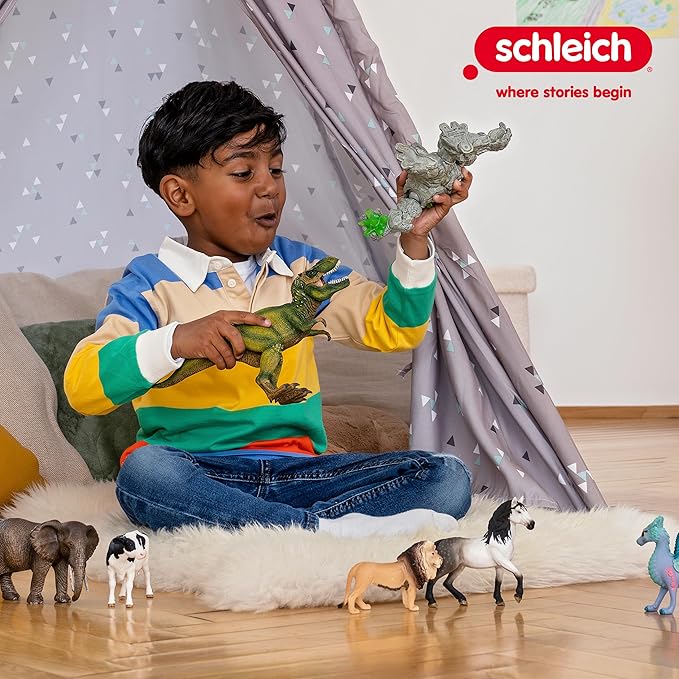 Schleich Horse Barn and Stable Playset - Award-Winning Riding Center 96 Piece Set, 2 Pony Toys, Rider Figurine, and Farm Accessories, for Girls and Boys 3 Years Old and Above