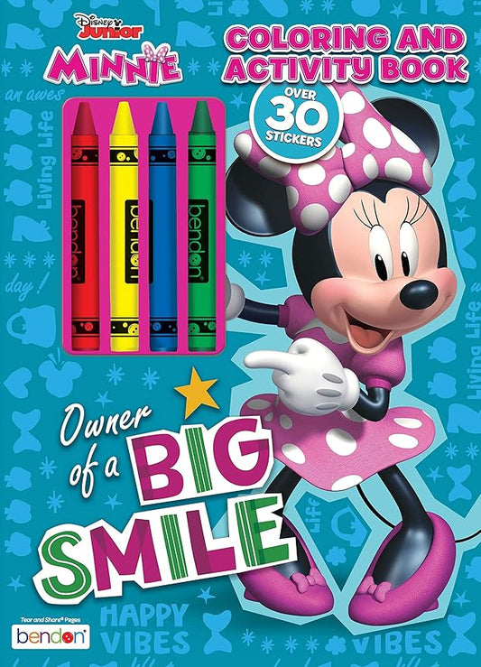 Disney Minnie Mouse Coloring and Activity Book with 4 Crayons and Stickers Bendon 46766