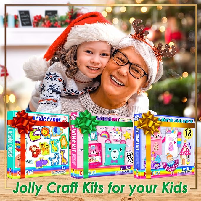 KRAFUN Easy DIY Unicorn LED Night Light Kids Lamp Kit for Girl Crafts – My First Beginner Arts and Crafts Gift, STEM STEAM Toys Painting Lamp with Marker for Age 5 6 7 8 9 10 11 12 Year Old