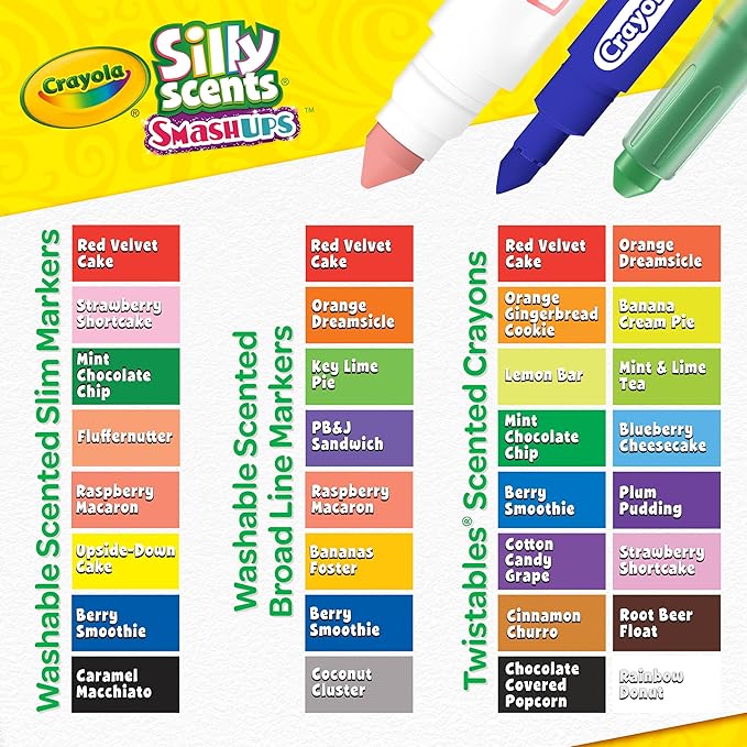 Crayola Silly Scents Mini Inspiration Art Case Coloring Set, Gift for Kids Age 4+