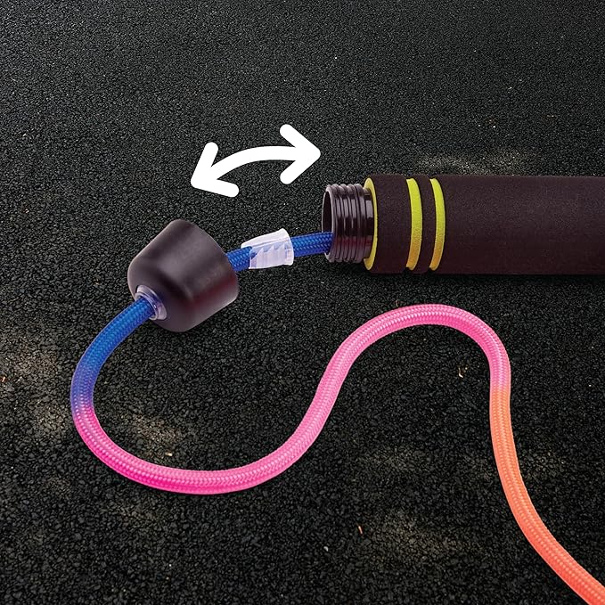 Crazy Cool Chalk - Rainbow Jump Rope - Washable, Giant Chalk for Kids, Perfect for Outdoor Fun and Sidewalk Art