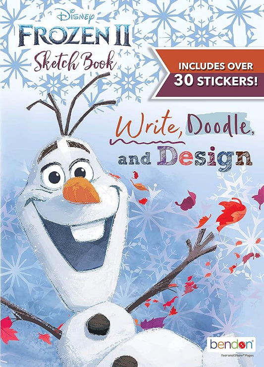 Disney Frozen 2 Olaf Deluxe 48-Page Sketch Book with Stickers, Coloring and Activity Book 45847 Bendon