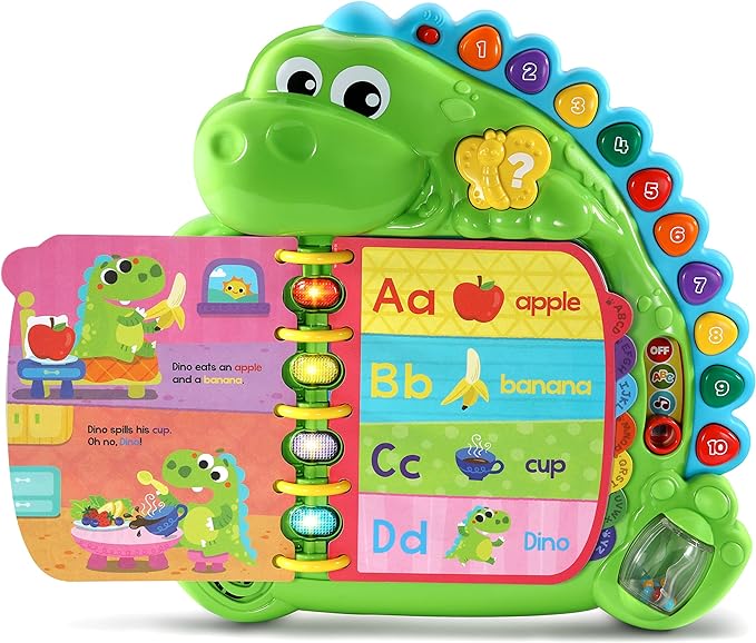 LeapFrog Dino's Delightful Day Alphabet Book, Green