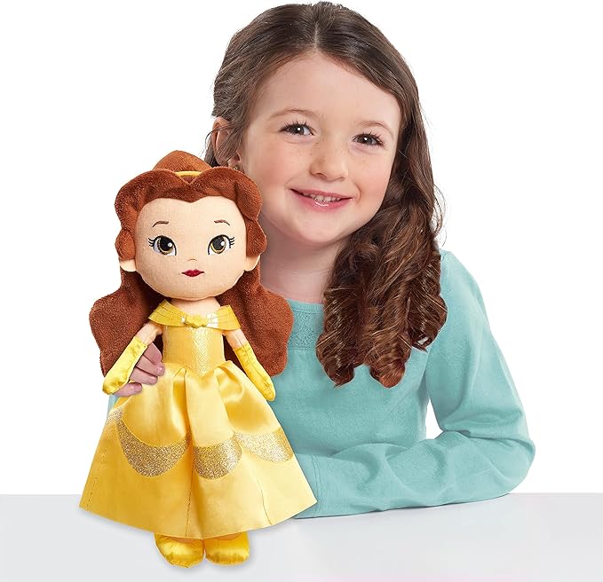 Disney Princess So Sweet 12-Inch Plush Belle in Yellow Dress, Beauty and the Beast, Kids Toys for Ages 3 Up by Just Play