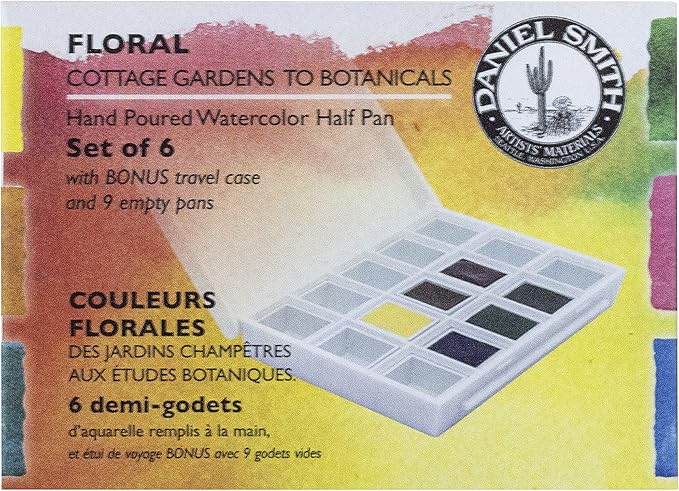 Daniel Smith 285650001 Half Pan Set Floral Colours